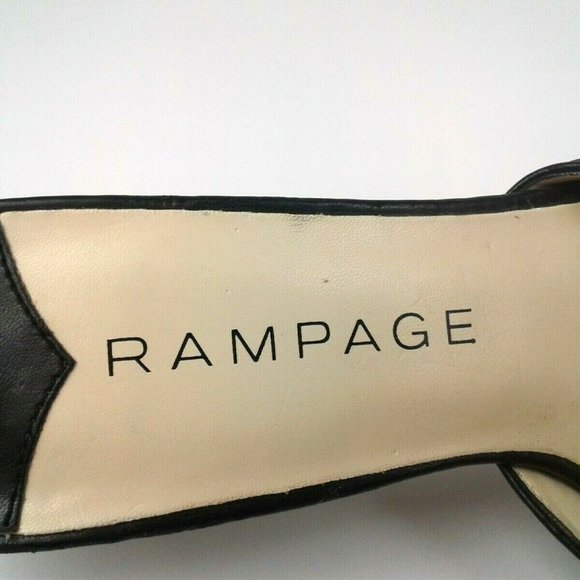 Rampage Desire Womens Black Slides Open Toe - Picture 8 of 8